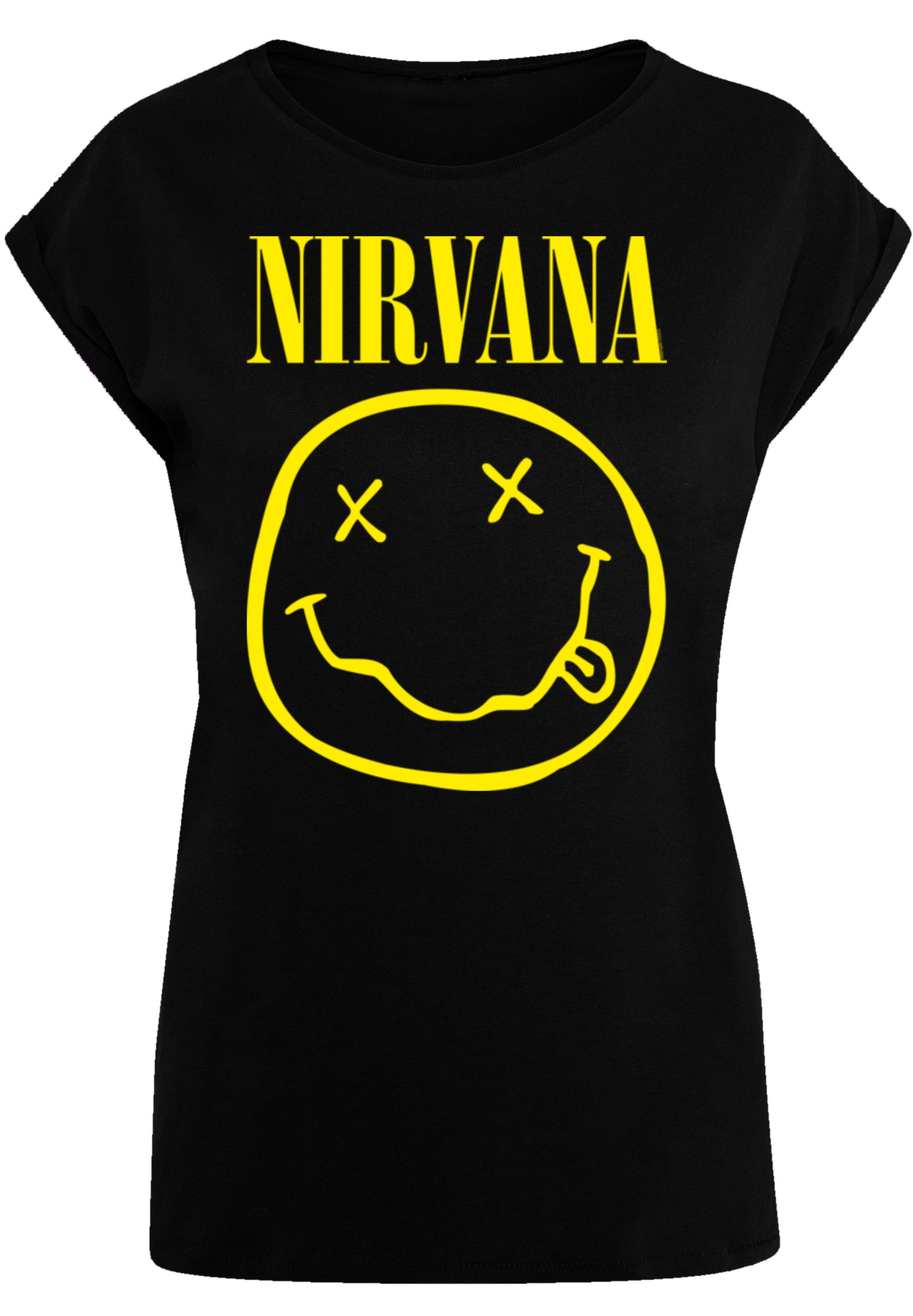 F4NT4STIC T-Shirt »Nirvana Rock Band online I\'m Happy Yellow Qualität Premium kaufen | walking Face«