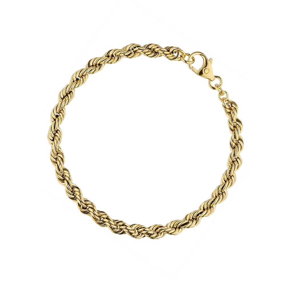 JOBO Goldarmband Kordel-Armband 585 Gold 21 cm