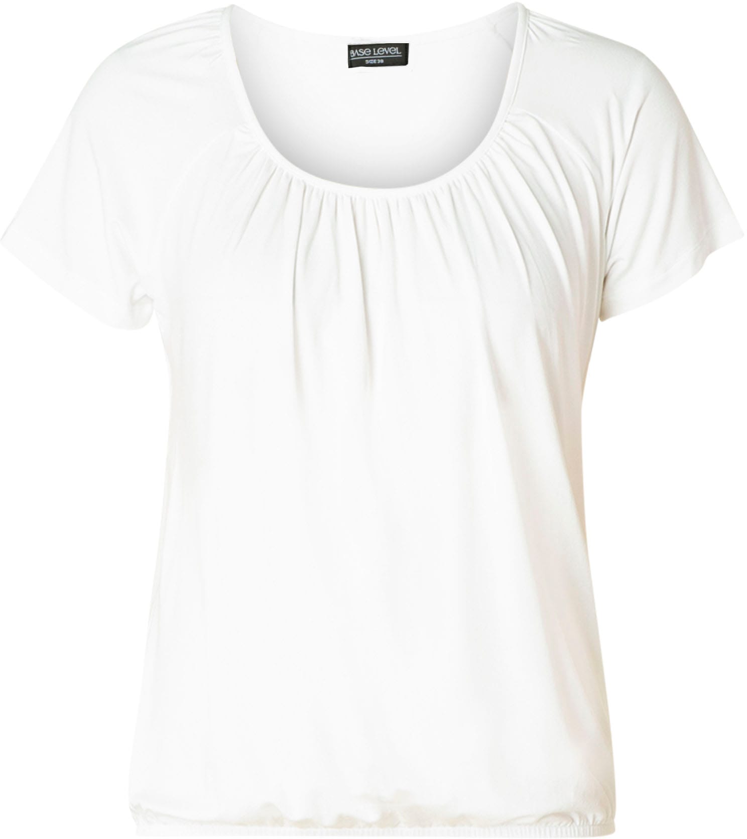 shoppen »Yona«, Ausschnitt mit elastischem I\'m T-Shirt und | walking Base Raffung am Level Bund