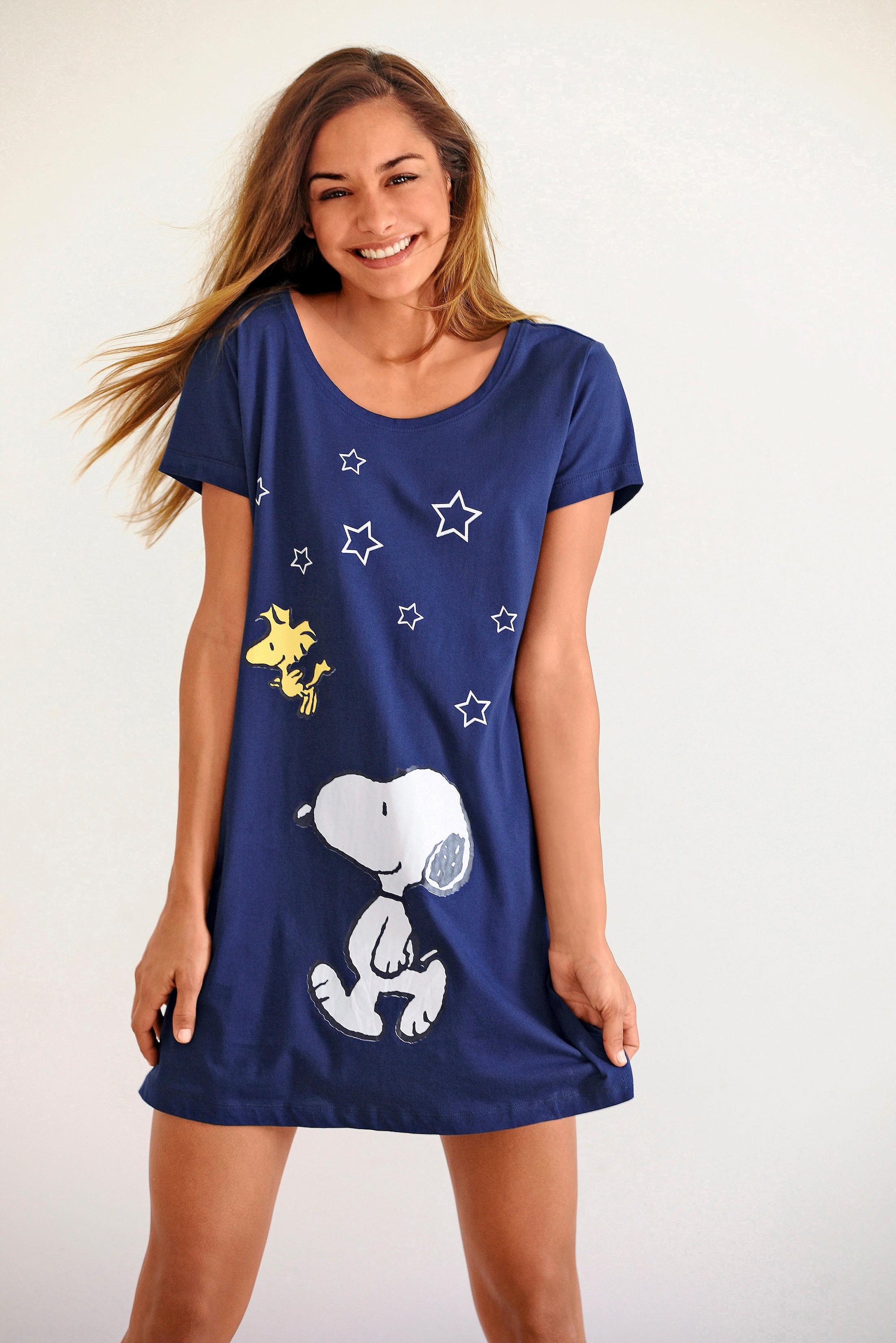 Peanuts Sleepshirt, mit Snoopy-Print in Minilänge & Wäsche auf Rechnung  bestellen | Nachthemden