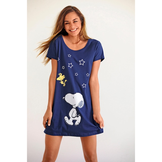 Peanuts Sleepshirt, mit Snoopy-Print in Minilänge & Wäsche auf Rechnung  bestellen