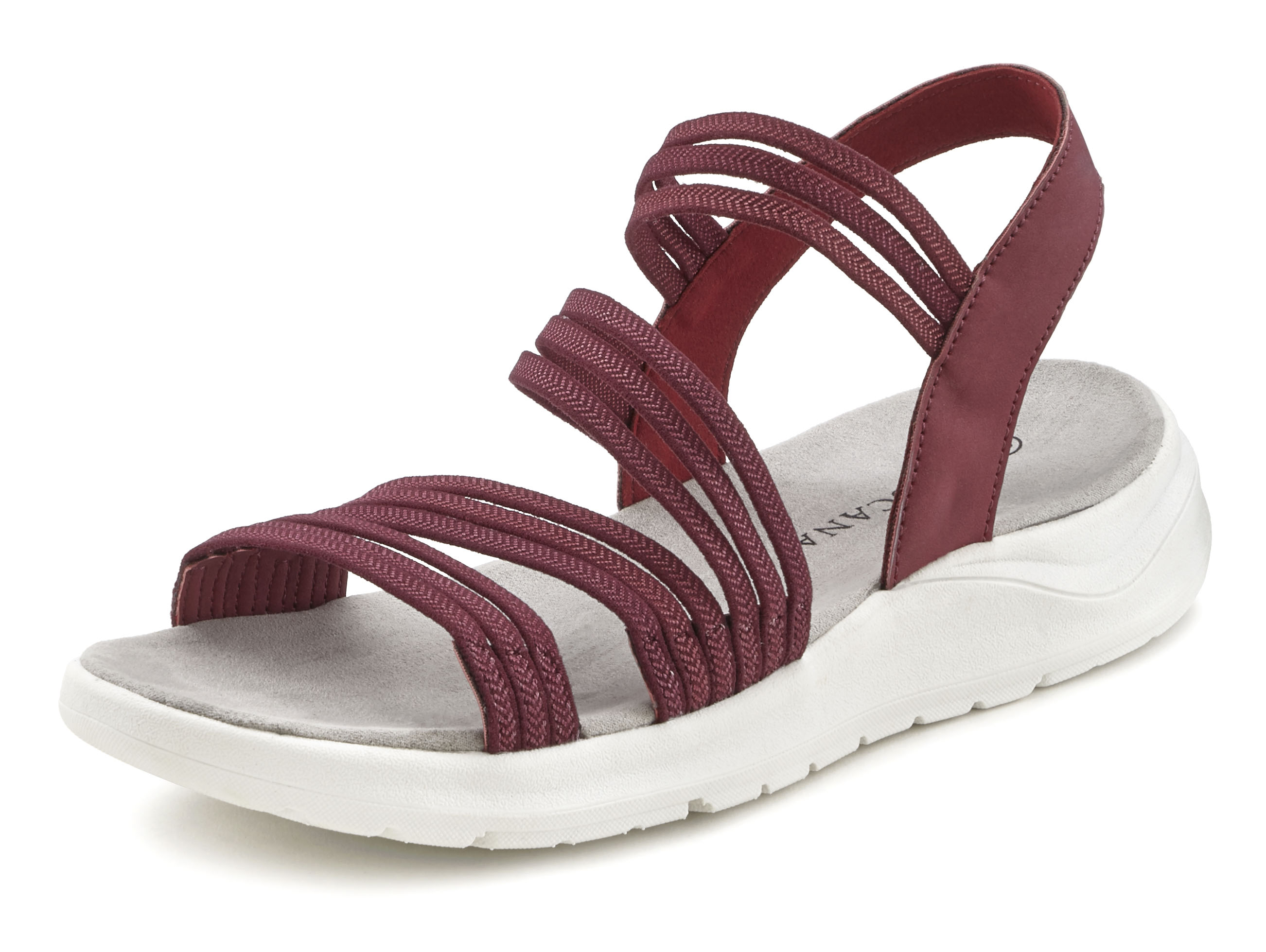 Sandale, Sandalette, Sommerschuh, ultraleichter Sohle,elastische Riemchen VEGAN