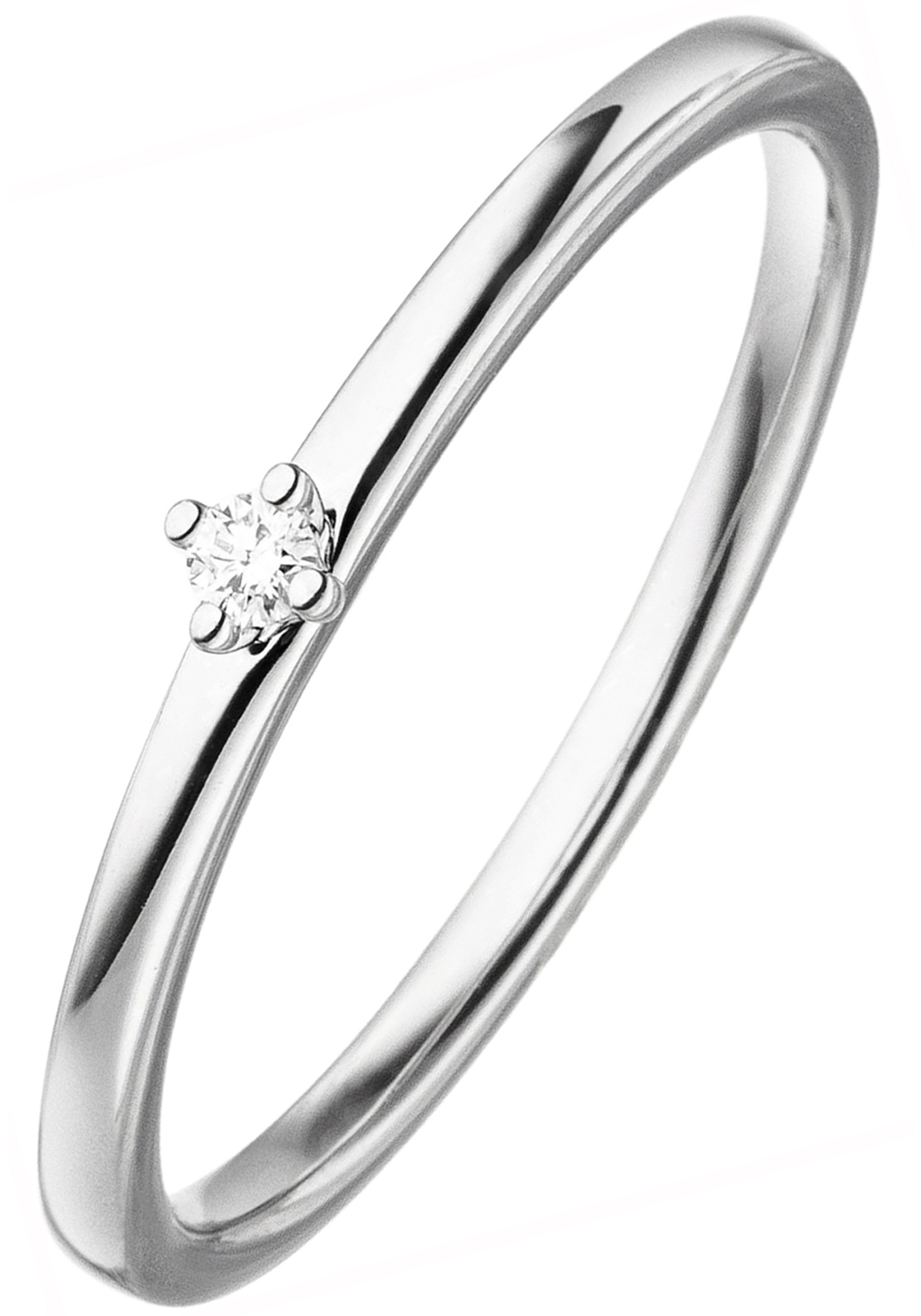 JOBO Fingerring »Ring mit Granat und 66 Diamanten«, 585 Weißgold kaufen |  I\'m walking
