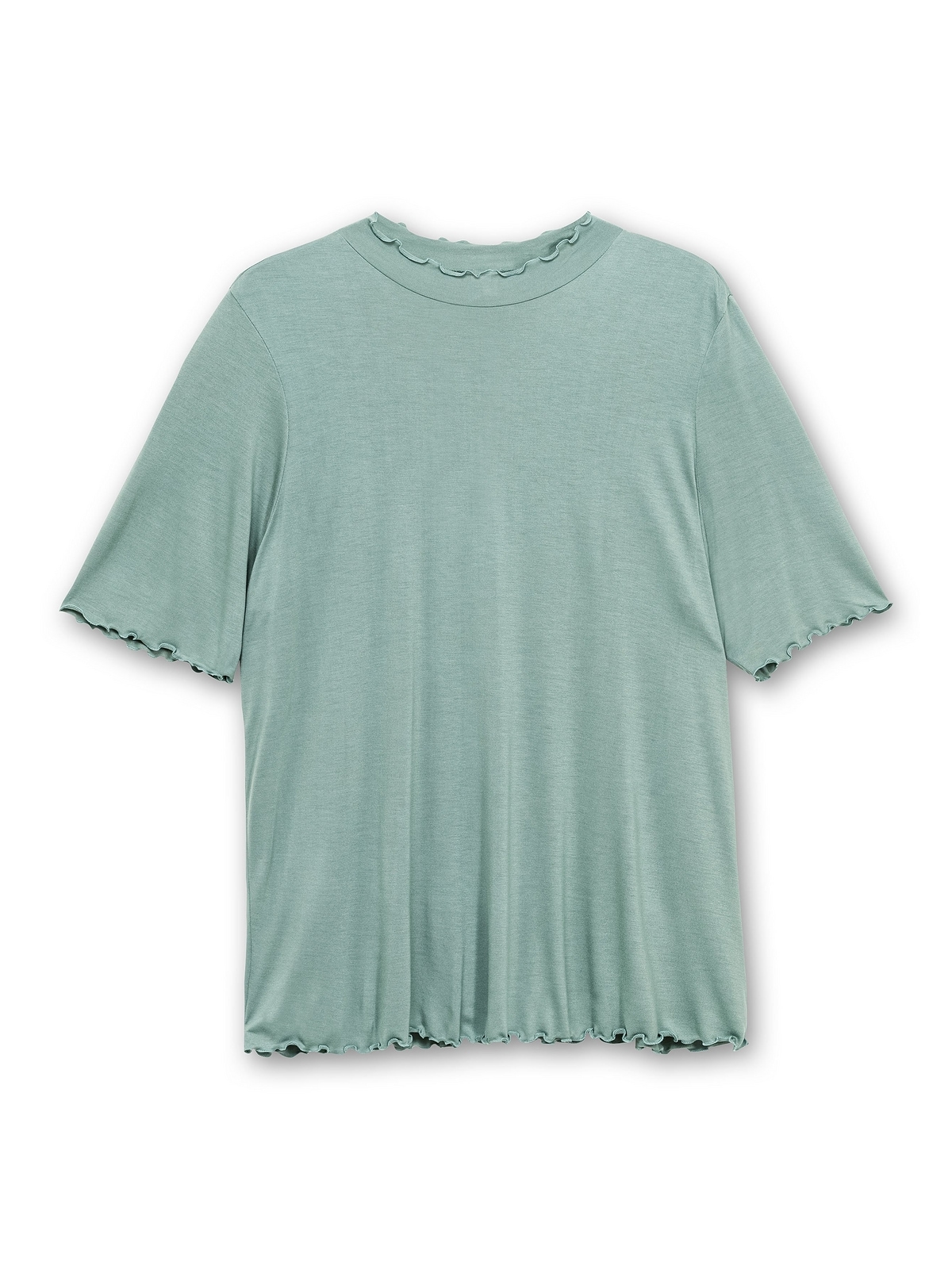 I\'m T-Shirt | mit Größen«, online Sheego »Große walking und Wellensaumkanten kaufen Stehkragen