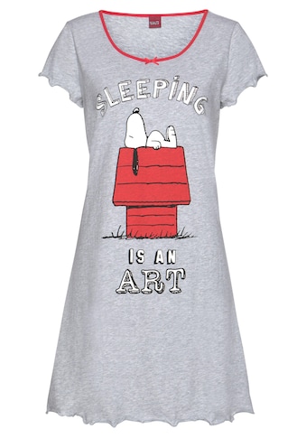 Nachthemd, mit Snoopy-Print und kleiner Schleife