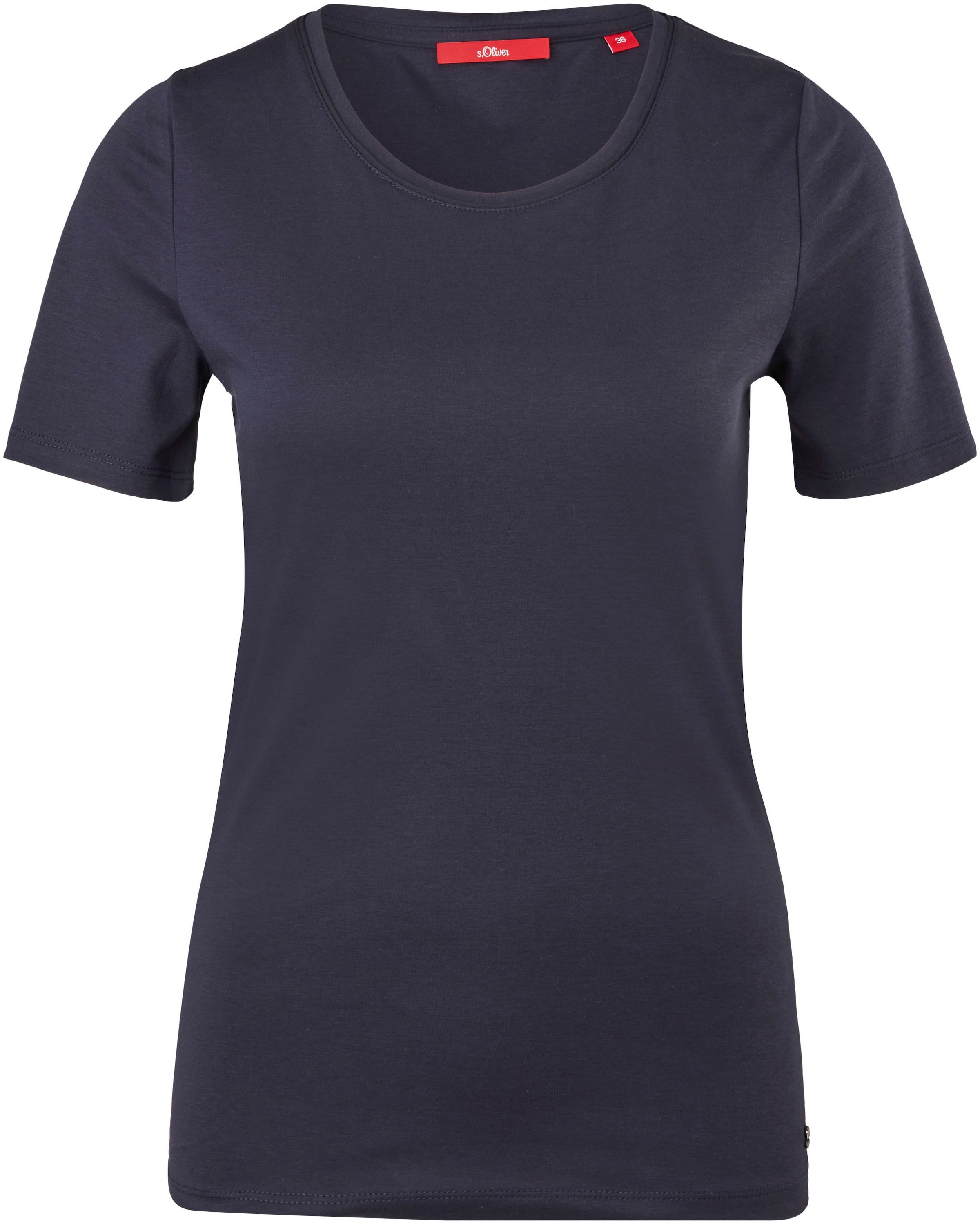 s.Oliver T-Shirt, mit Rollsaum zartem online