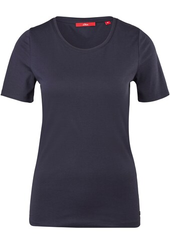 s.Oliver T-Shirt, mit zartem Rollsaum kaufen