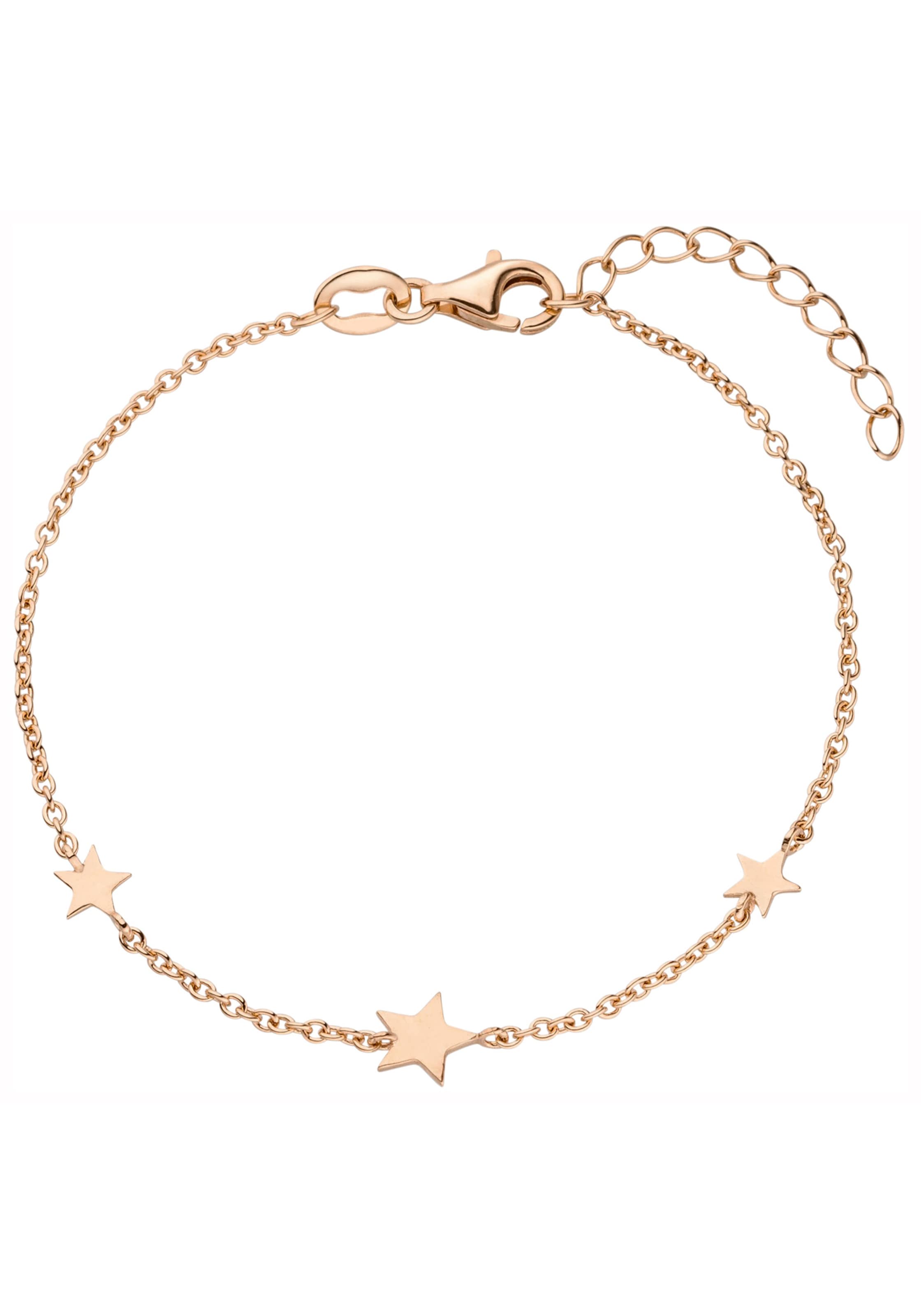 JOBO Armband »Sterne«, 925 Silber roségold vergoldet 19 cm im Onlineshop |  I\'m walking