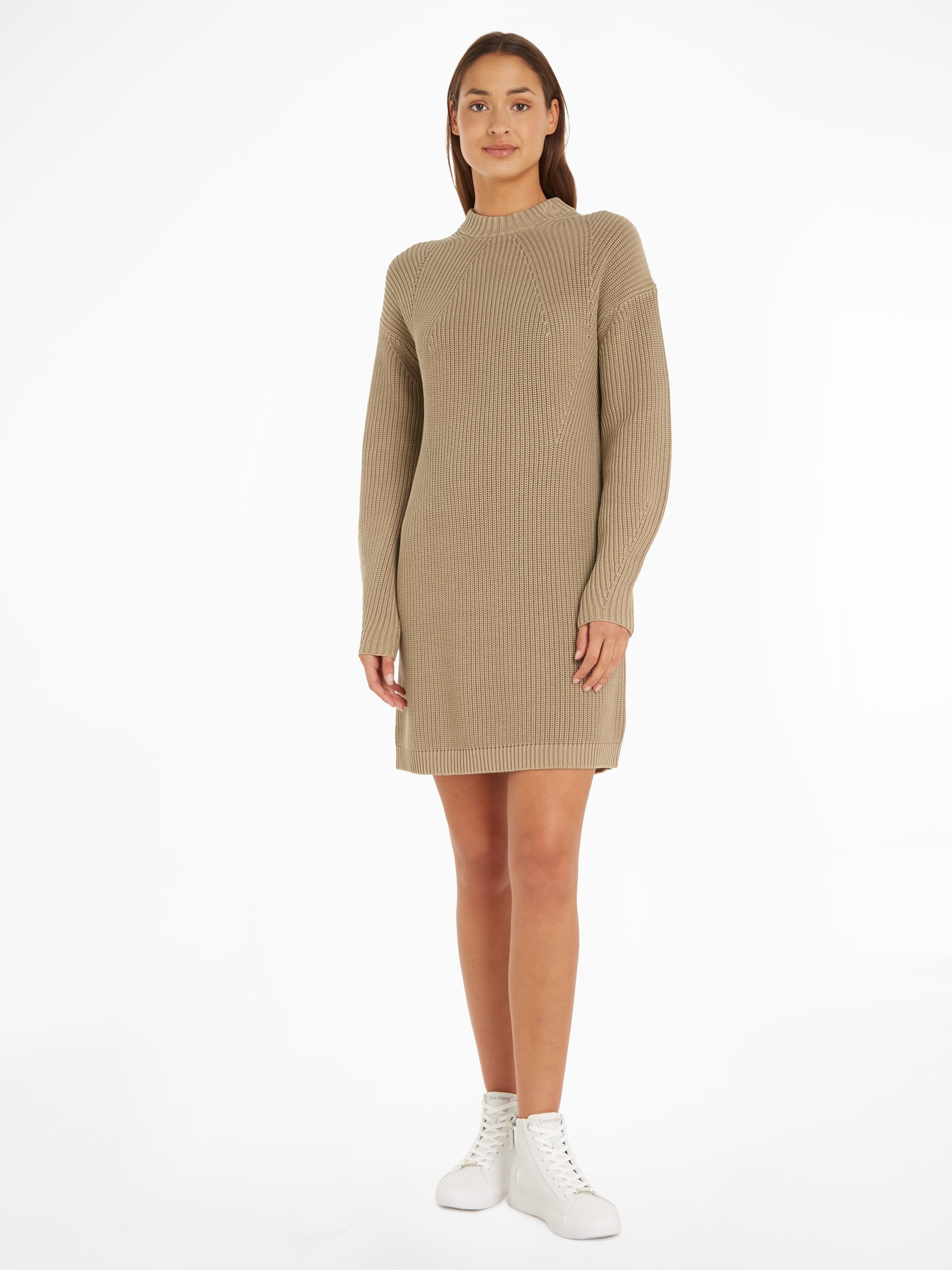 Calvin klein cable on sale knit sweater dress