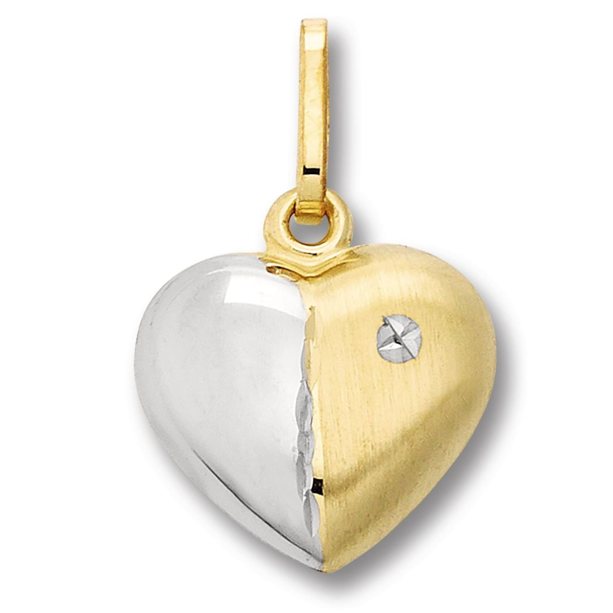 Herz ONE Kettenanhänger Gold »Herz 333 I\'m kaufen Schmuck ELEMENT aus Herz | Gelbgold«, walking Anhänger Damen