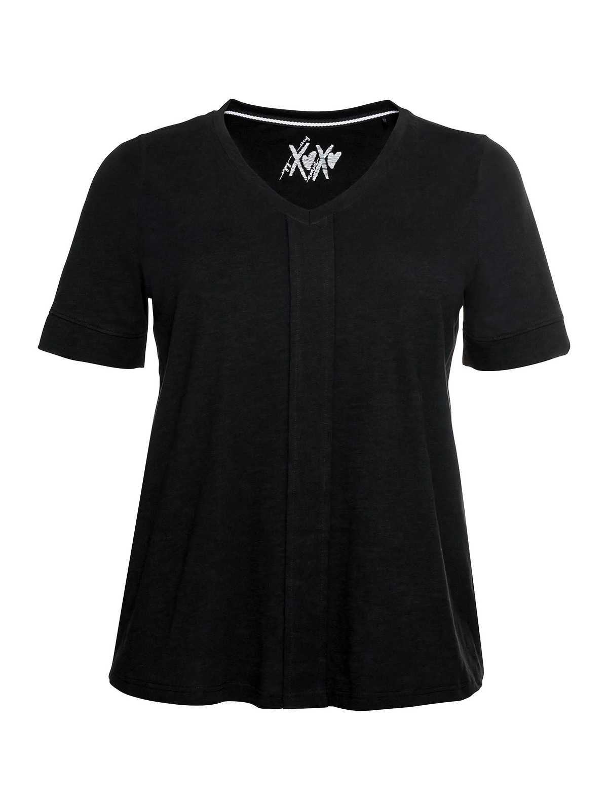 Sheego T-Shirt »Große Größen«, walking vorne mit I\'m dekorativer Falte bestellen 