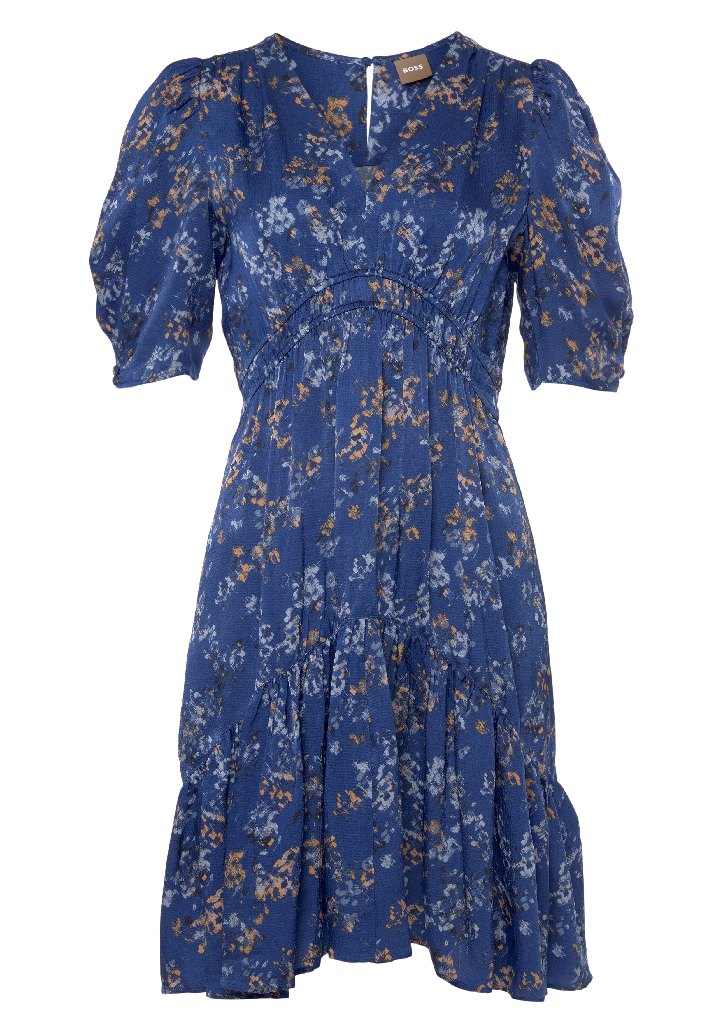 Blusenkleid »C_Dizziano 10250701 01«, mit Raffungen in der Taille