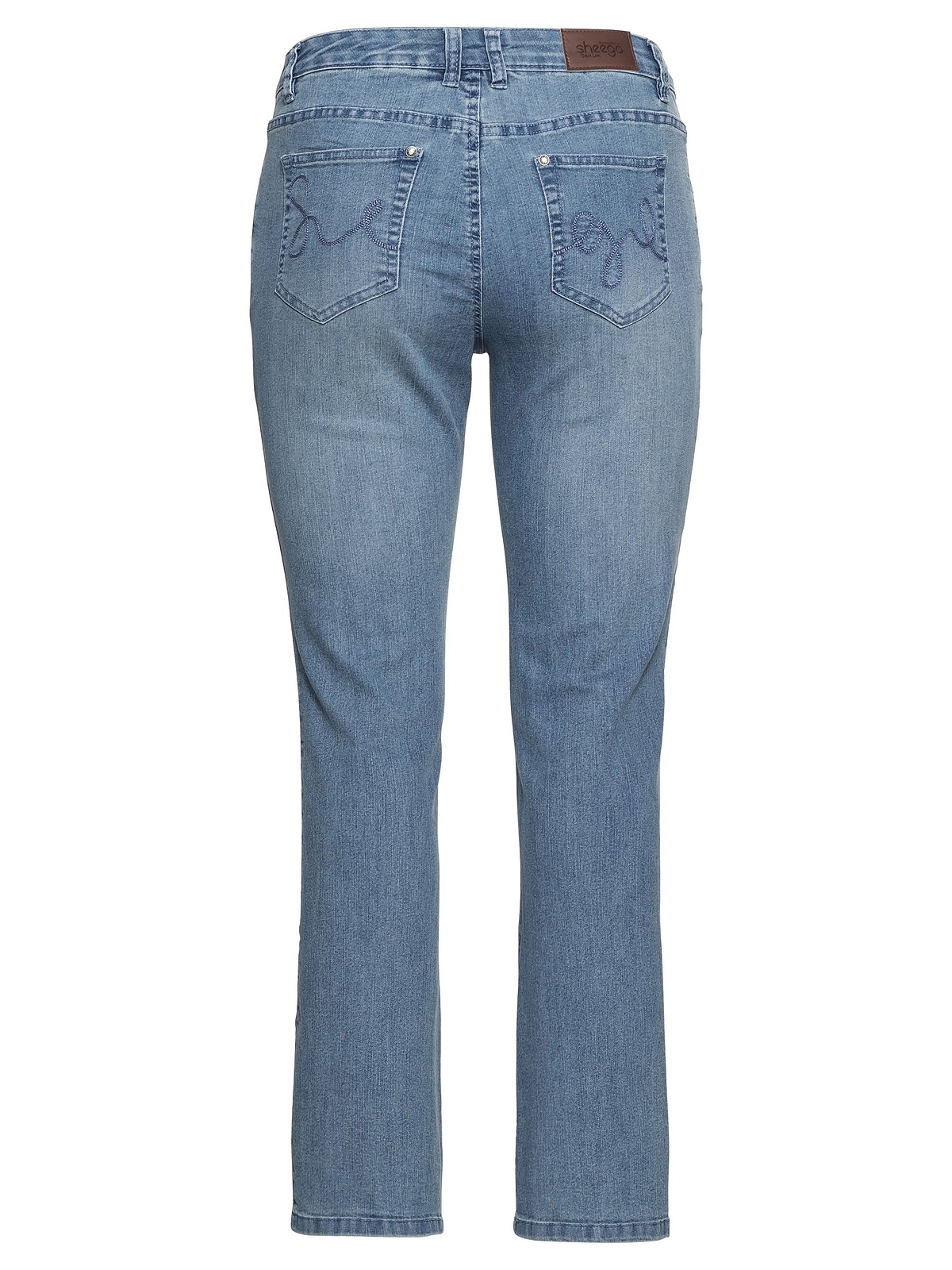 Bootcut-Jeans walking Größen«, mit | Used-Effekten Sheego »Große online I\'m 5-Pocket-Form, in