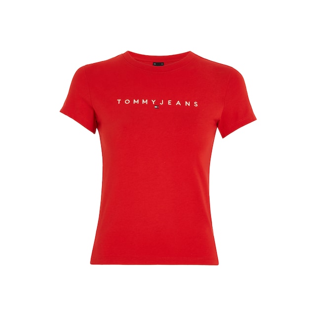 Tommy Jeans Curve T-Shirt »TJW SLIM LINEAR TEE SS EXT« online kaufen | I\'m  walking