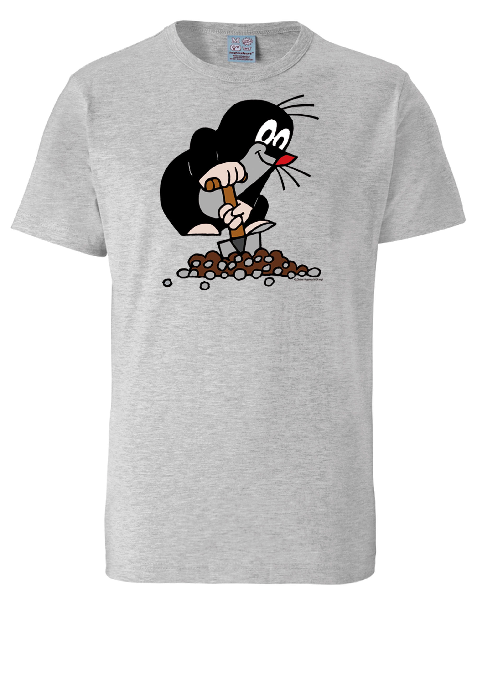 LOGOSHIRT T-Shirt »Der kleine kaufen | lizenziertem walking I\'m Print Maulwurf«, mit