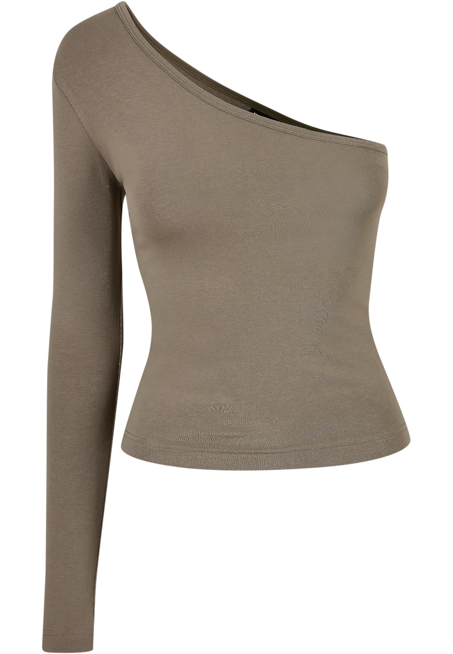 URBAN CLASSICS Langarmshirt »Damen Ladies Asymmetric Longsleeve«, (1 tlg.)  bestellen | I\'m walking