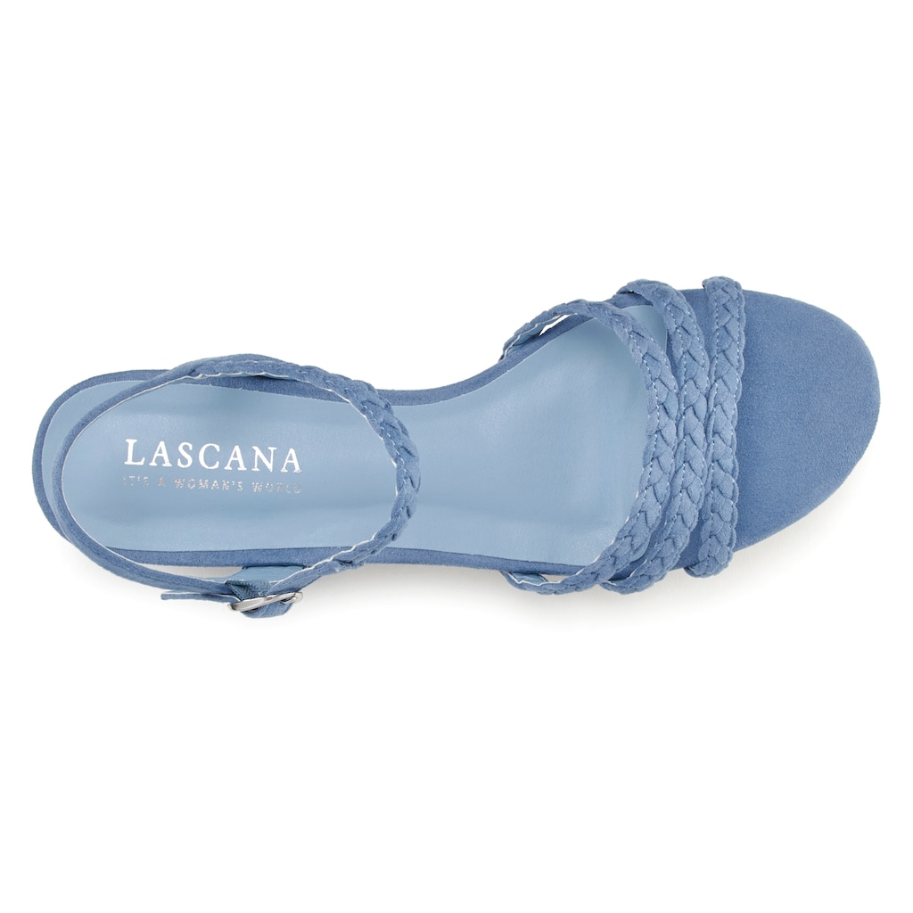 LASCANA Sandale, mit geflochtenen Riemchen VEGAN