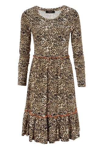Aniston CASUAL Jerseykleid, mit angesagtem Leoprint - NEUE KOLLEKTION kaufen