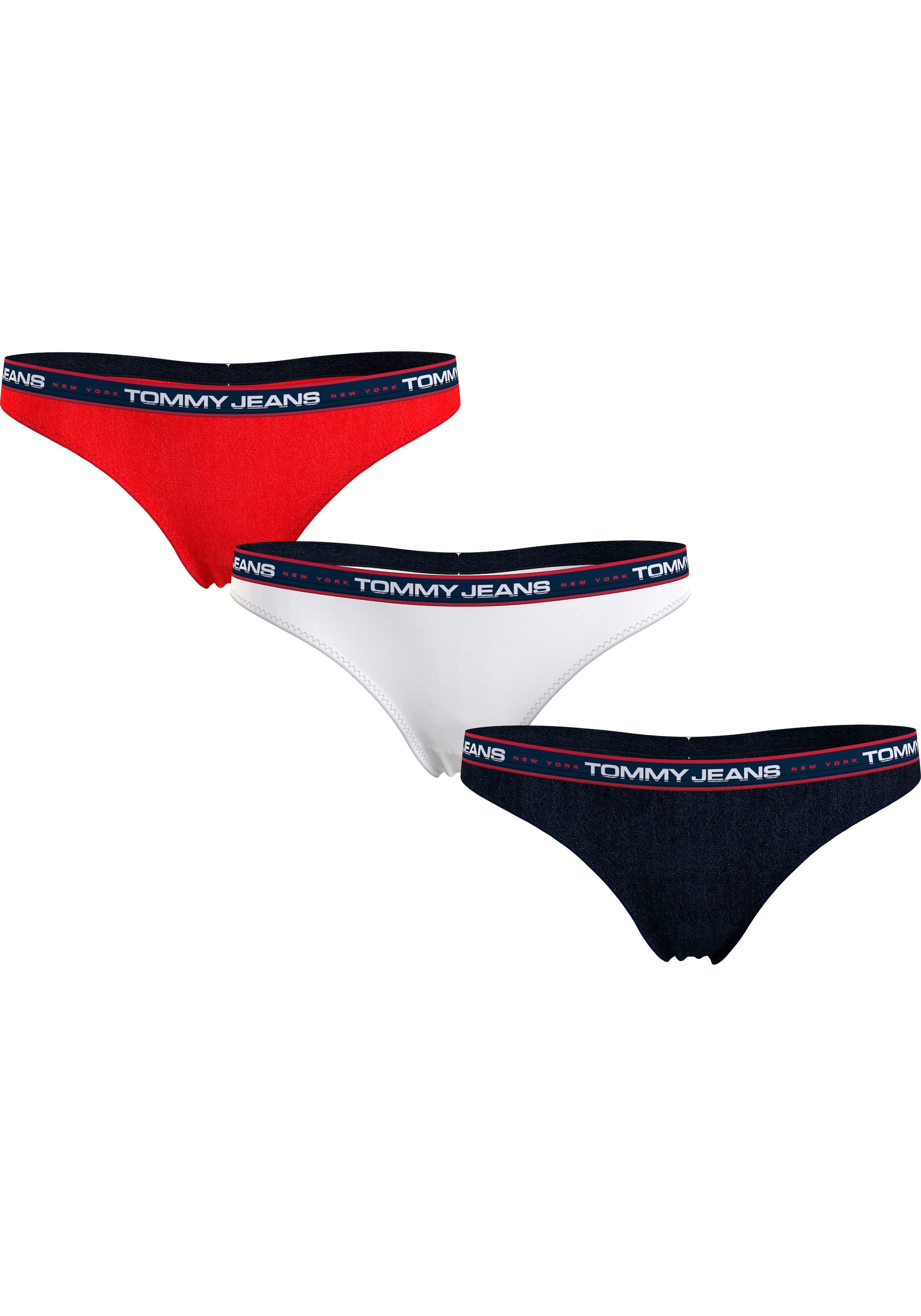 Tommy Hilfiger Underwear String »3P (Packung, Bund & THONG elastischem (EXT mit 3er-Pack), Rechnung bestellen SIZES)«, Wäsche auf