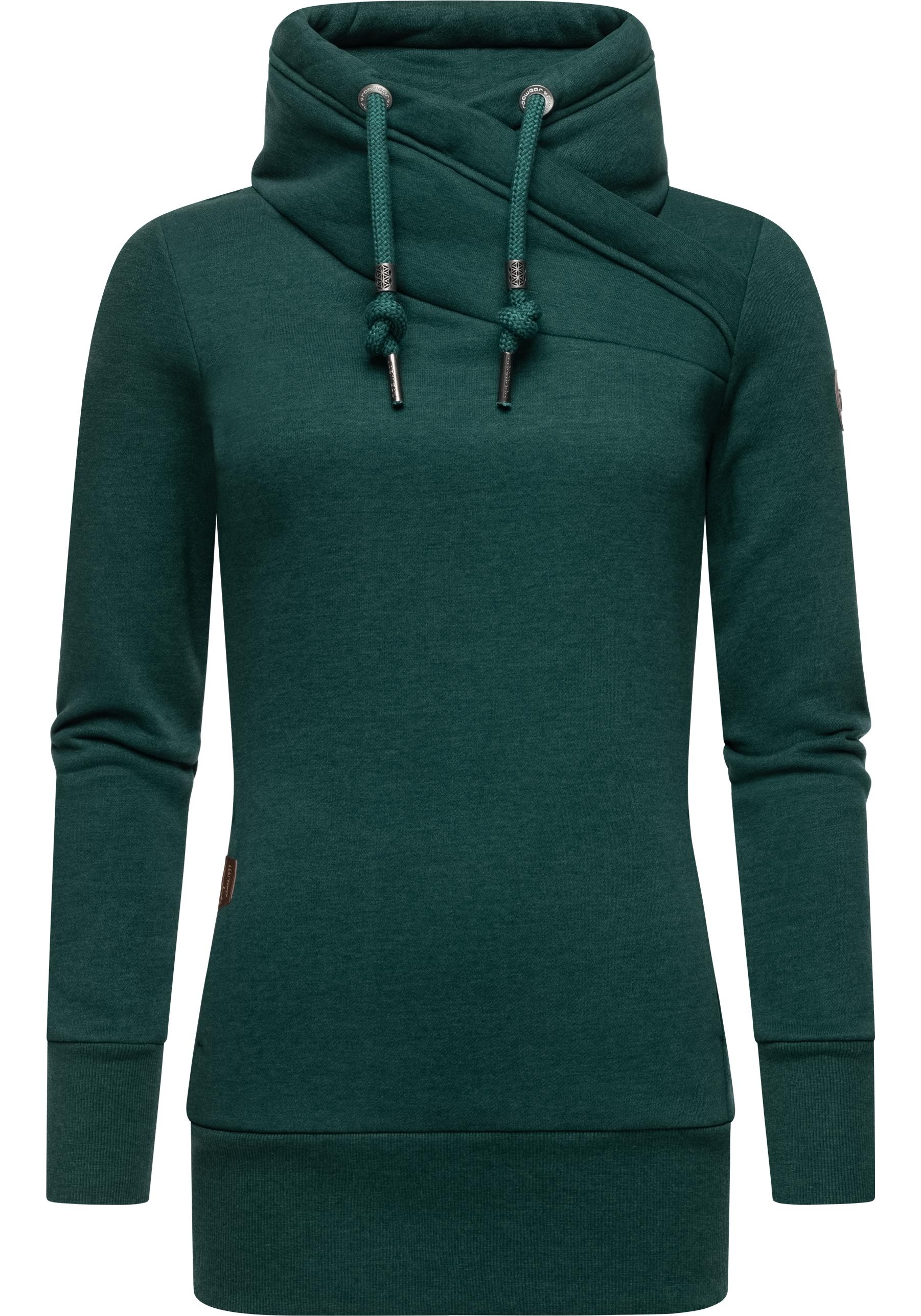 Ragwear Sweatshirt Neska modischer Longsleeve Pullover mit hohem Kragen
