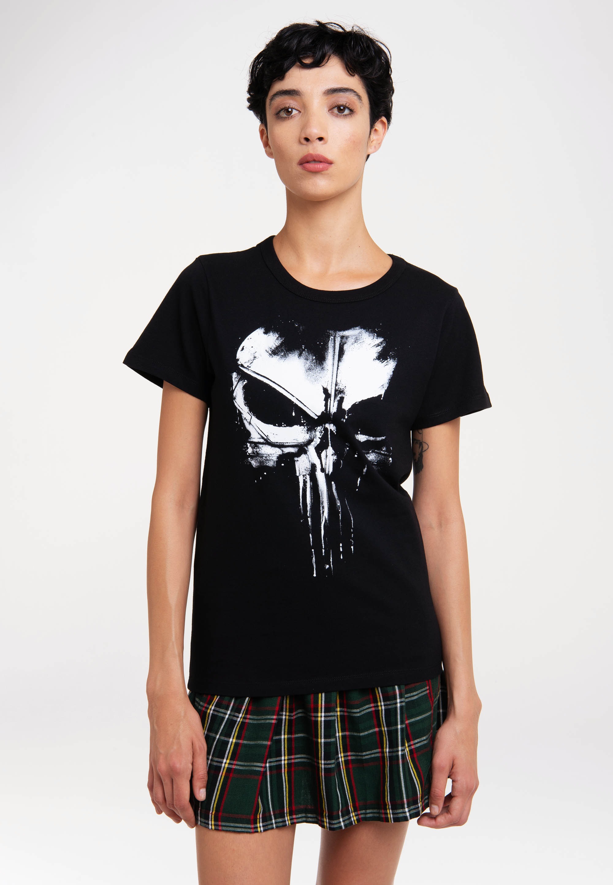 LOGOSHIRT T-Shirt Techno mit lizenziertem »Marvel Print - bestellen Skull«, Punisher