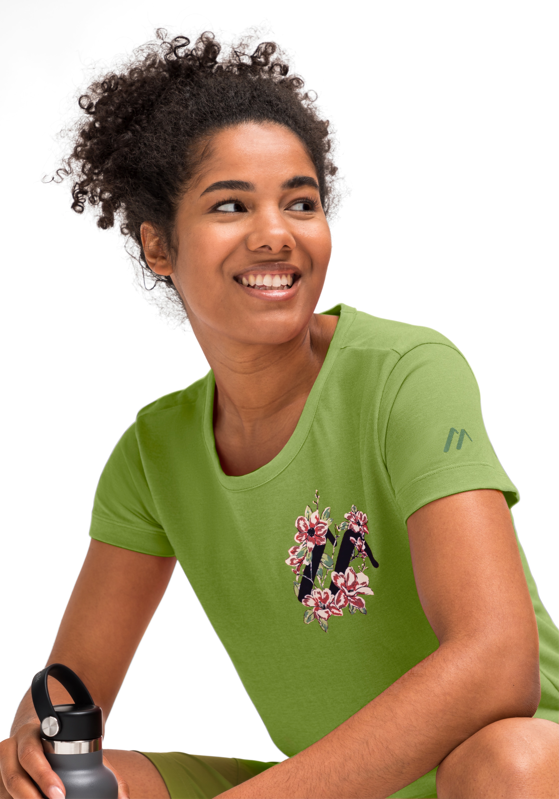 Maier Sports »Burgeis 25 und Freizeit | W«, für T-Shirt online Print I\'m walking Kurzarmshirt Wandern mit Damen