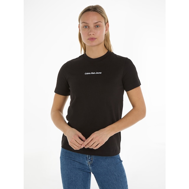 Calvin Klein Jeans T-Shirt »INSTITUTIONAL STRAIGHT TEE«, mit Markenlabel  bestellen | I'm walking