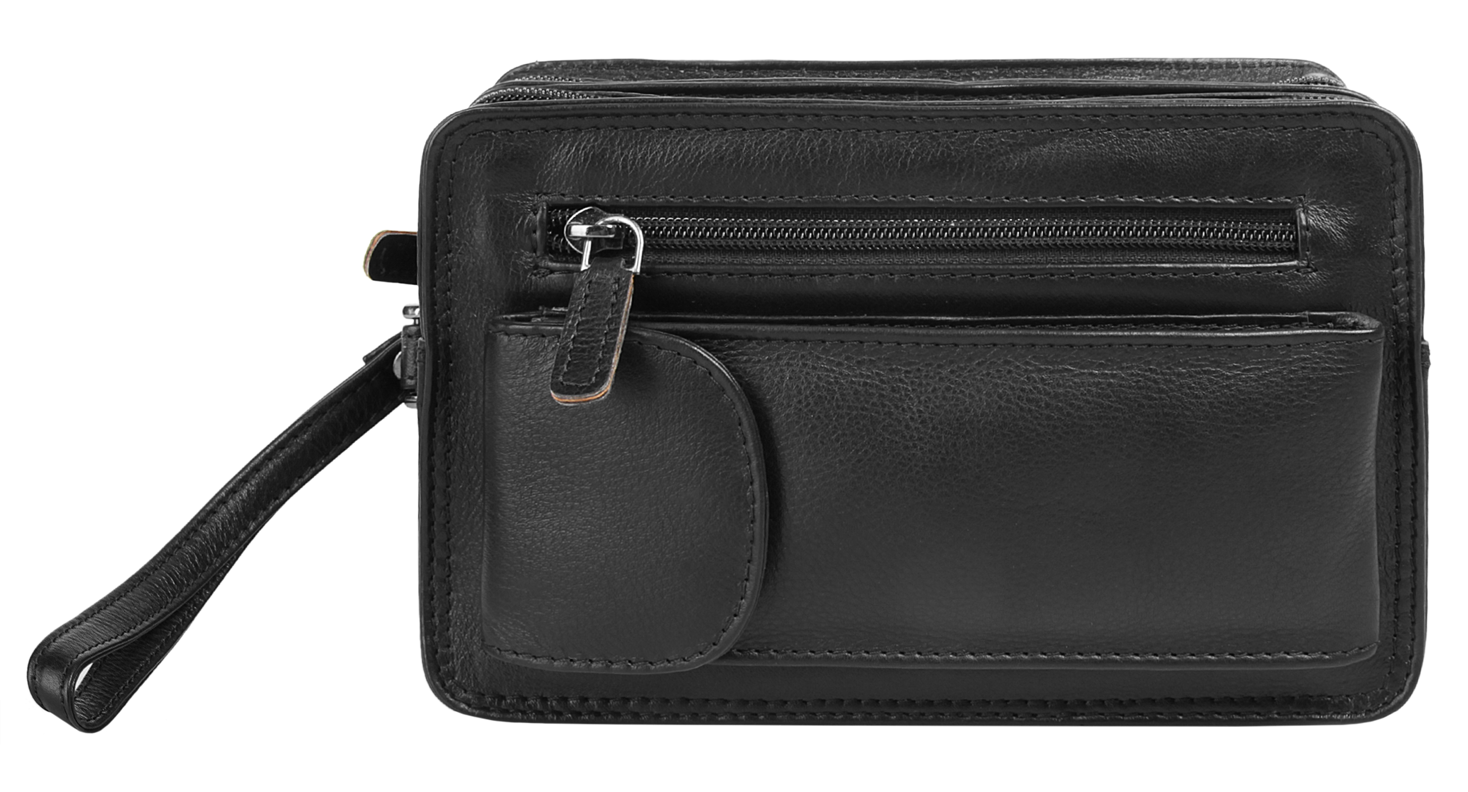 Handgelenktasche, echt Leder