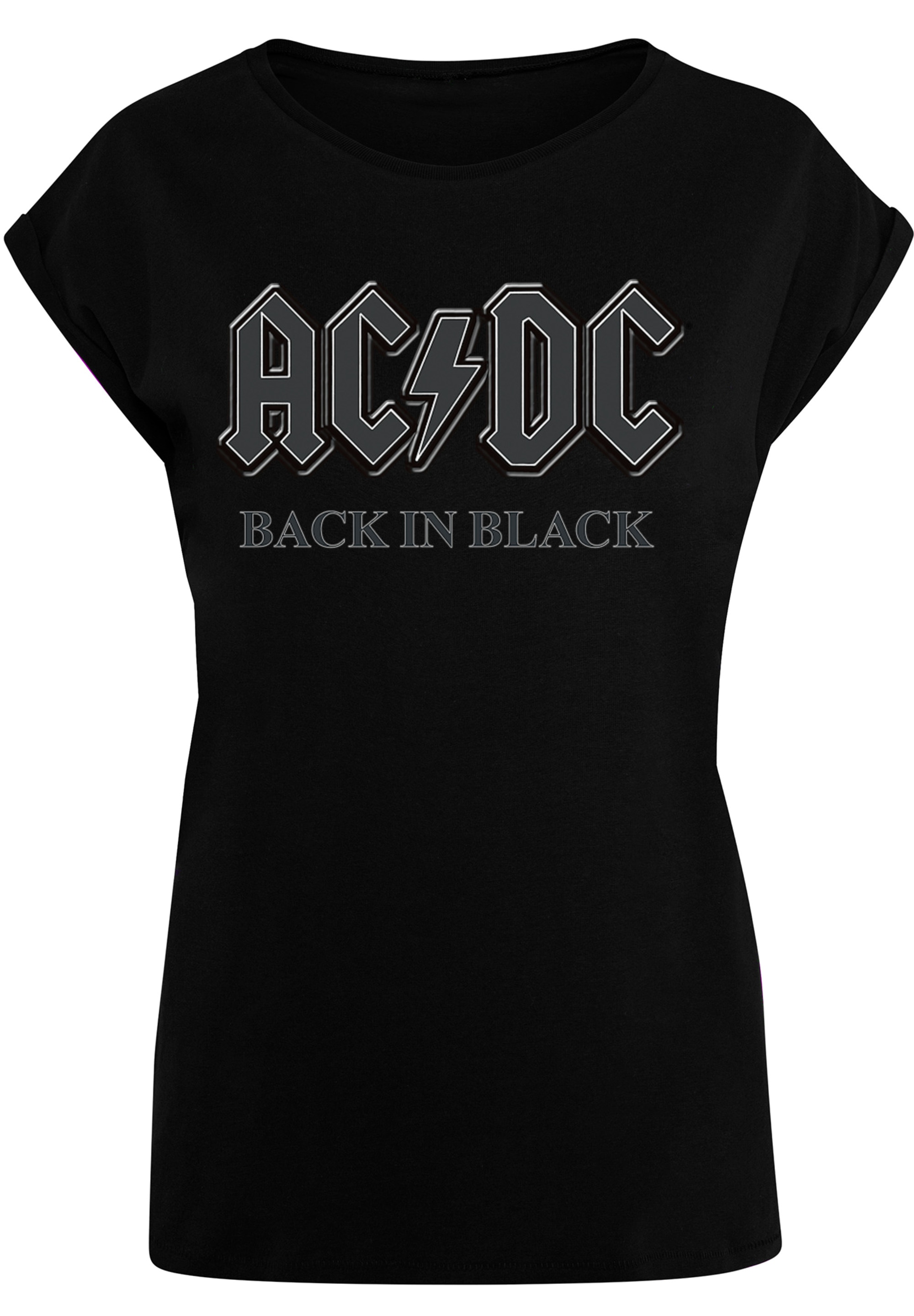 »PLUS T-Shirt Print Back SIZE ACDC F4NT4STIC in Black«, kaufen