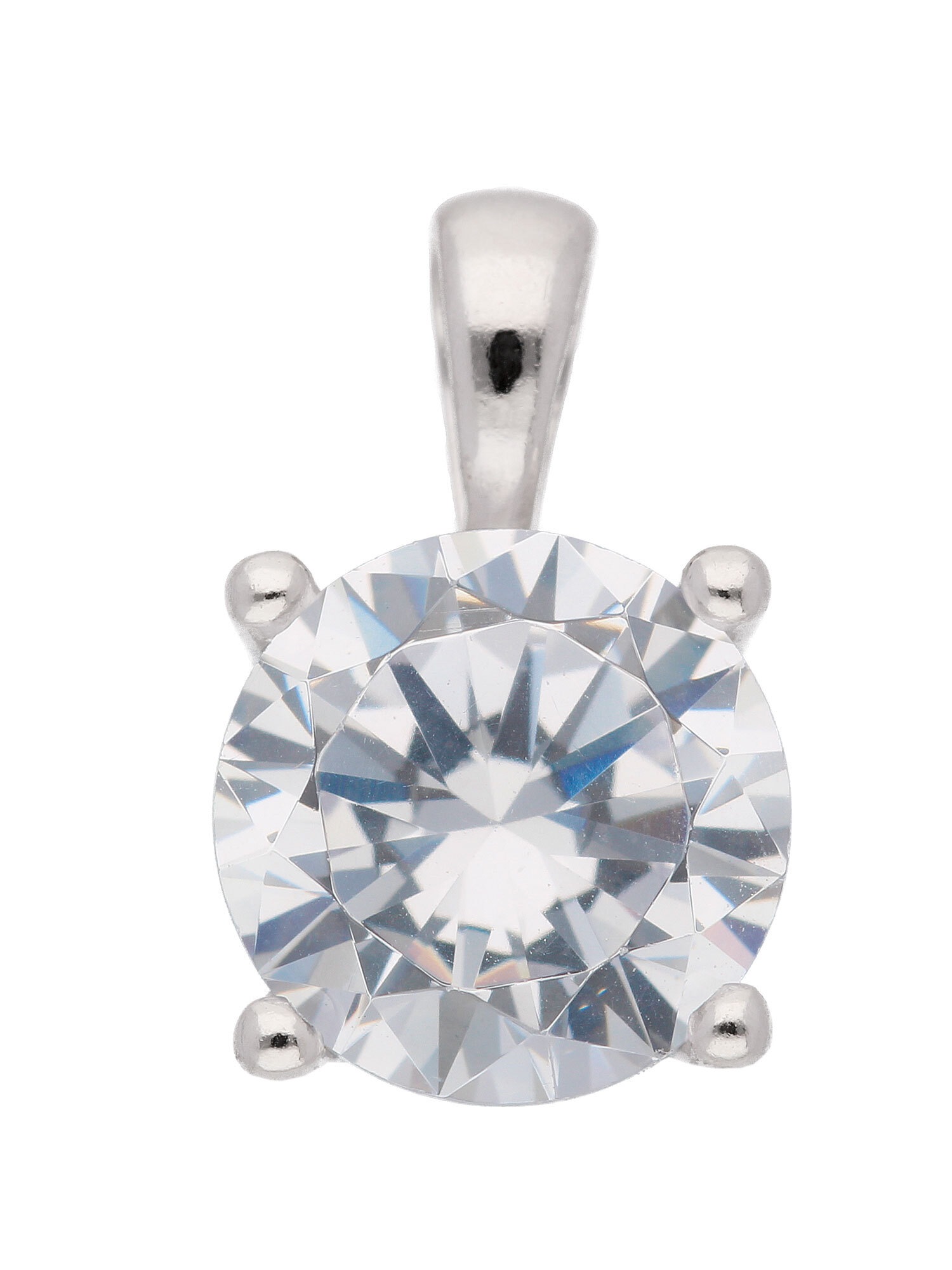 Adelia´s Kettenanhänger 925 Silber Anhänger mit Zirkonia Silberschmuck für Damen