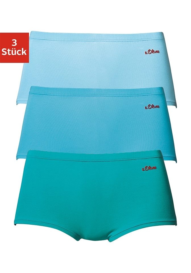s.Oliver Panty (Packung 3 St.) mit seitlichem Logodruck