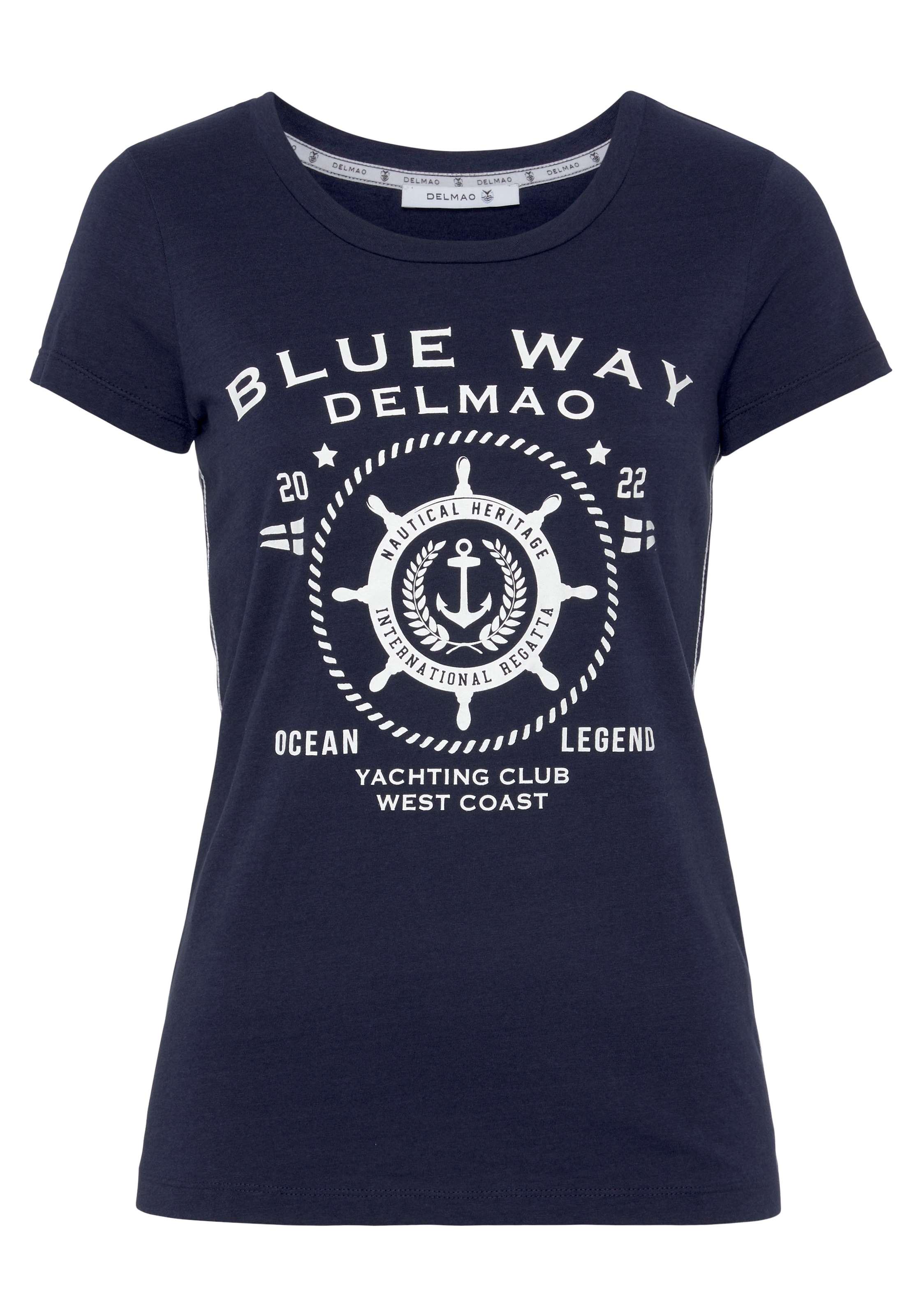 DELMAO T-Shirt, NEUE frischem - bestellen MARKE! Frontprint mit