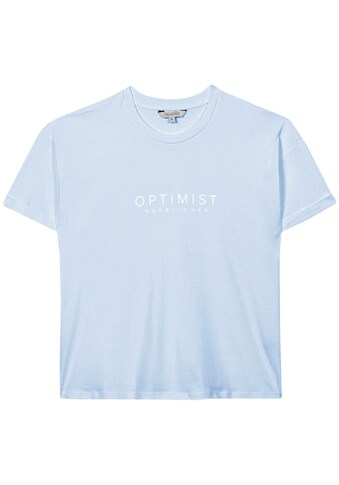 Herrlicher T-Shirt »STINA JERSEY ORGANIC«, mit positivem Logo-Statement-Print "Optimist" kaufen