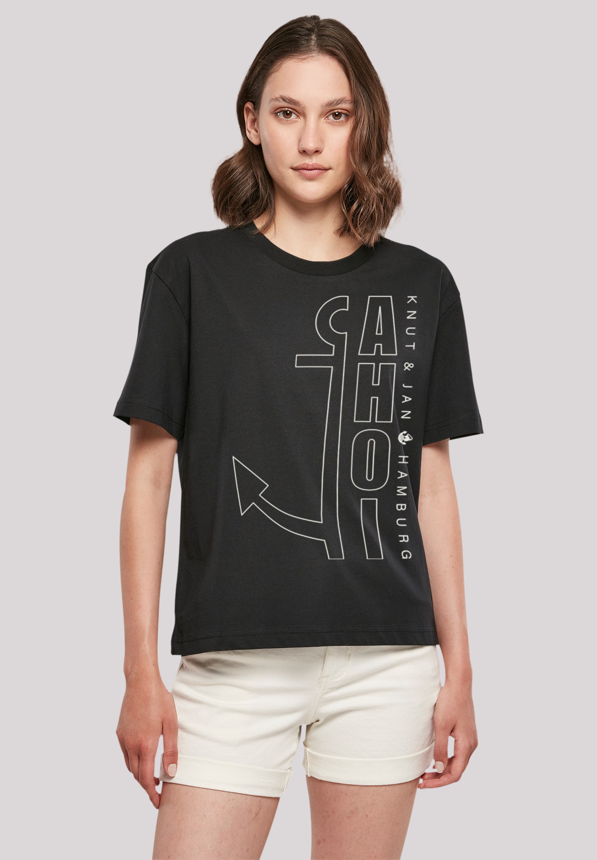 T-Shirt Anker | I\'m Jan Outlines & Hamburg«, »Ahoi Print walking shoppen Knut F4NT4STIC