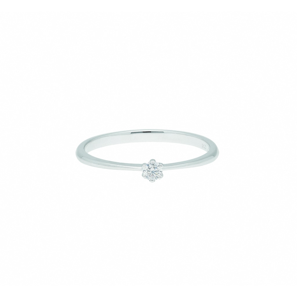 Adelia´s Silberring 925 Silber Ring mit Zirkonia mit Zirkonia Silberschmuck  für Damen