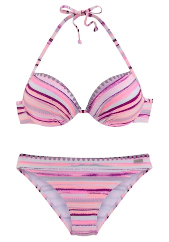 Venice Beach Push-Up-Bikini, mit Häkelkanten am Cup und an der Hose kaufen