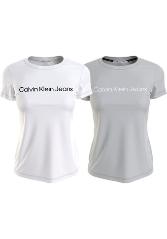 Calvin Klein Jeans T-Shirt »INSTITUTIONAL LOGO 2-PACK TEE«, (Packung, 2er-Pack),... kaufen