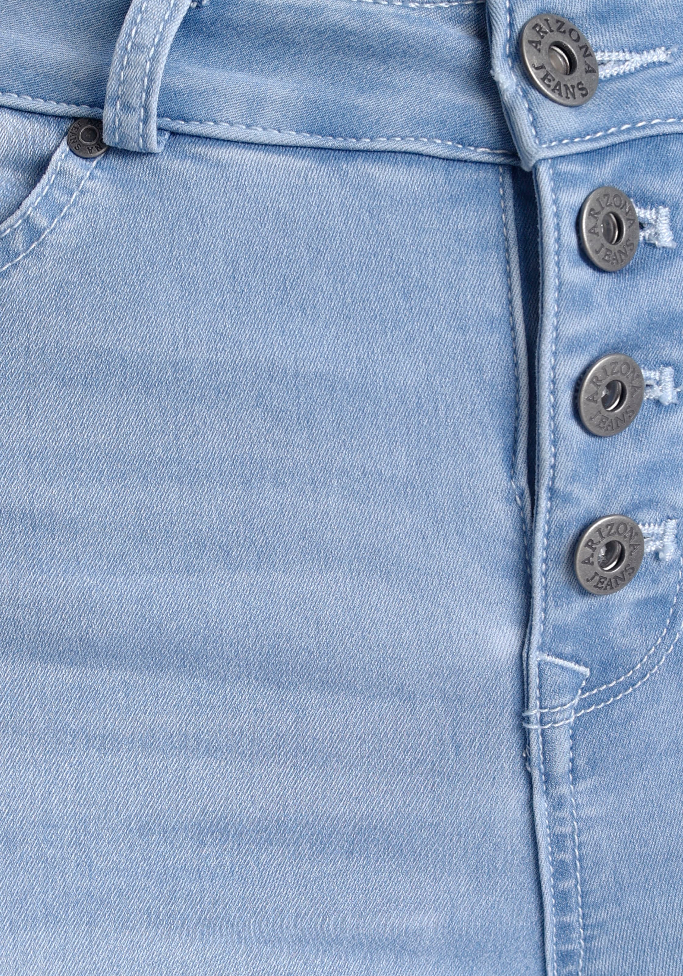 Arizona Skinny-fit-Jeans »Ultra Stretch«, High Waist mit durchgehender  Knopfleiste kaufen | Stretchjeans