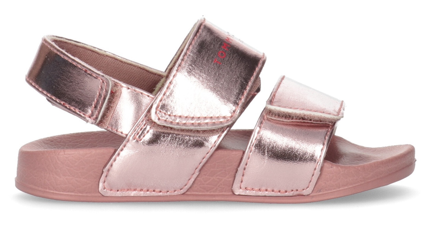 Tommy Hilfiger Sandale »LOGO VELCRO SANDAL ROSE GOLD«, mit drei Klettverschlüssen kaufen