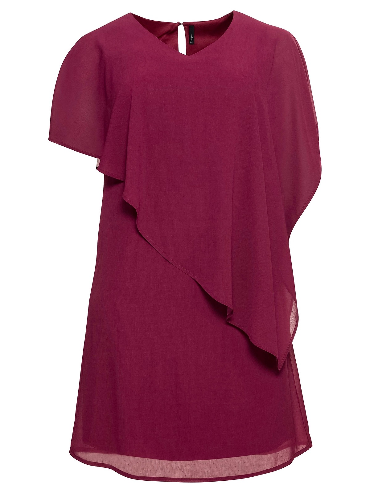 sheego -  Cocktailkleid "Cocktailkleid", mit asymetrischem Cape