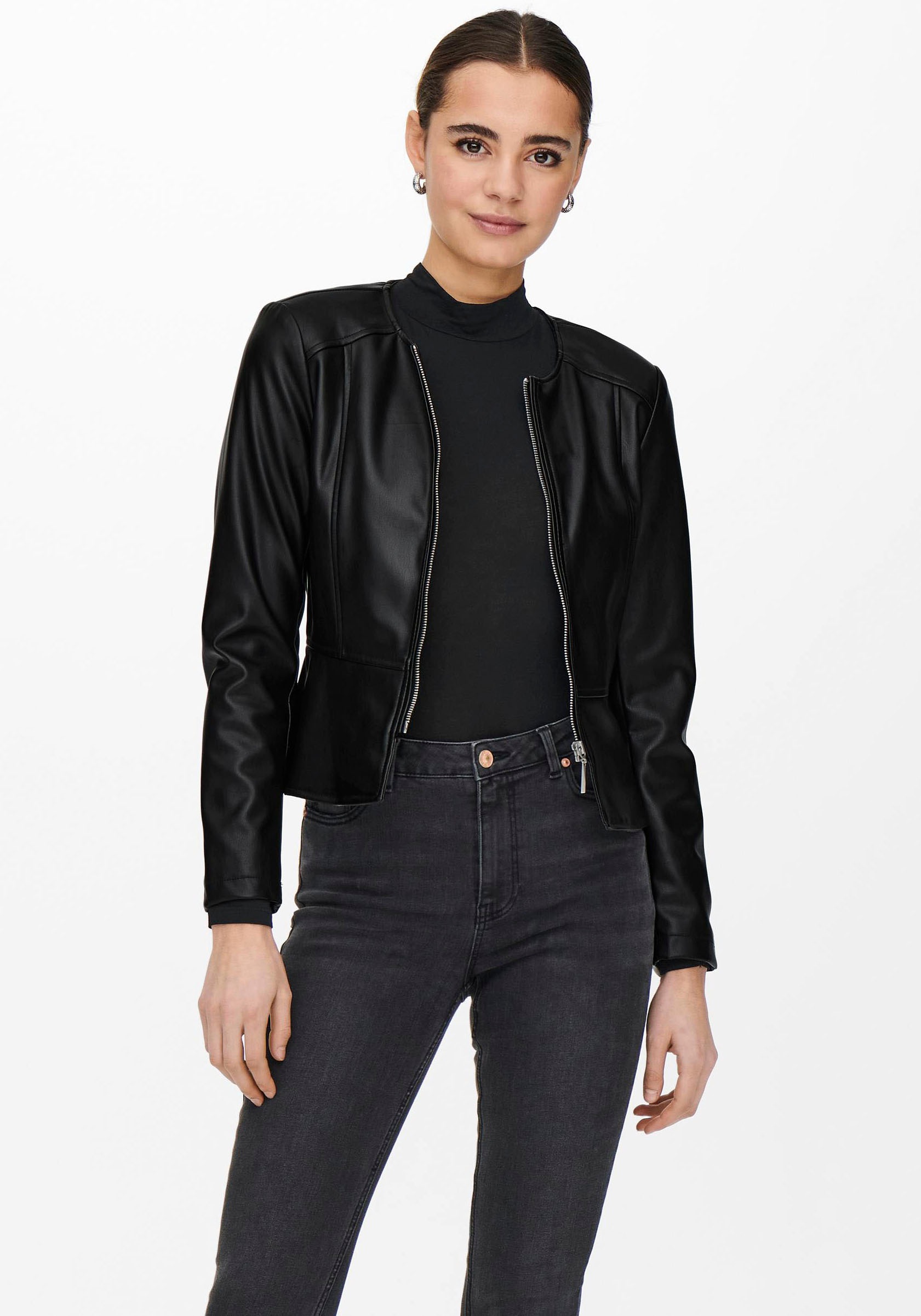 ONLY Lederimitatjacke »ONLSARAMY FAUX LEATHER JACKET CC OTW«