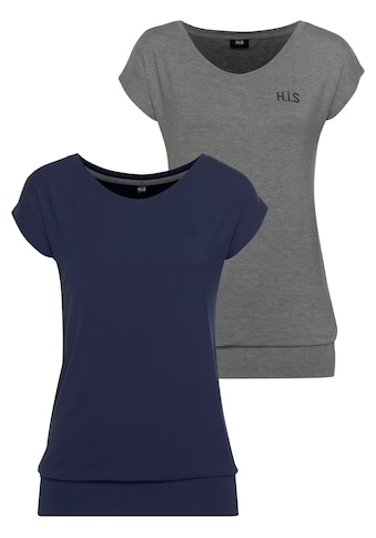 H.I.S T-Shirt »aus nachhaltiger Viskose«, (2er-Pack) kaufen