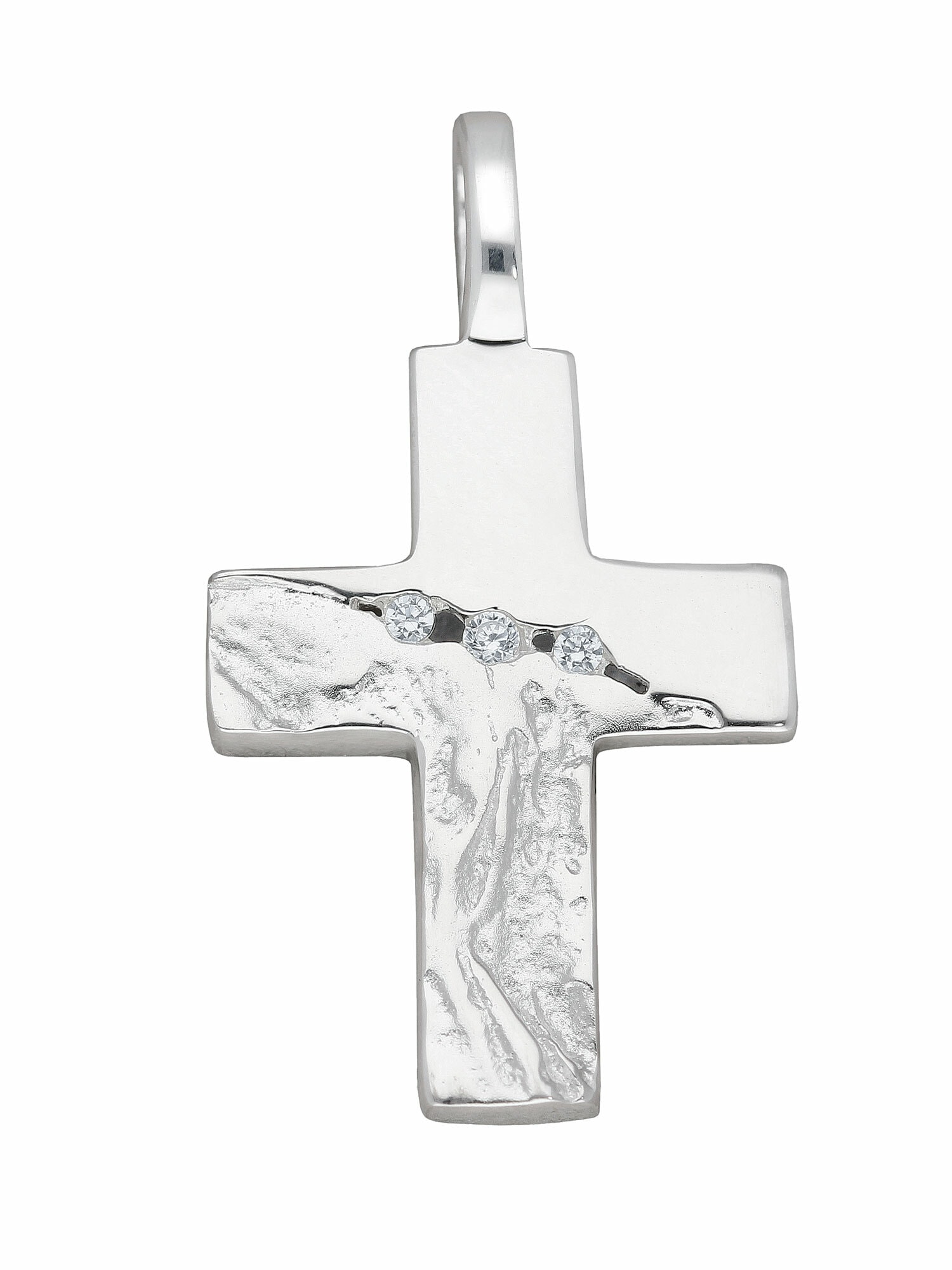 Adelia´s Kettenanhänger »925 Silber Kreuz Anhänger mit Zirkonia«, mit  Zirkonia Silberschmuck für Damen & Herren im Onlineshop | I\'m walking