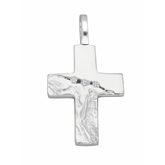 Adelia´s Kettenanhänger »925 Silber Kreuz Anhänger mit Zirkonia«, mit  Zirkonia Silberschmuck für Damen & Herren im Onlineshop | I'm walking