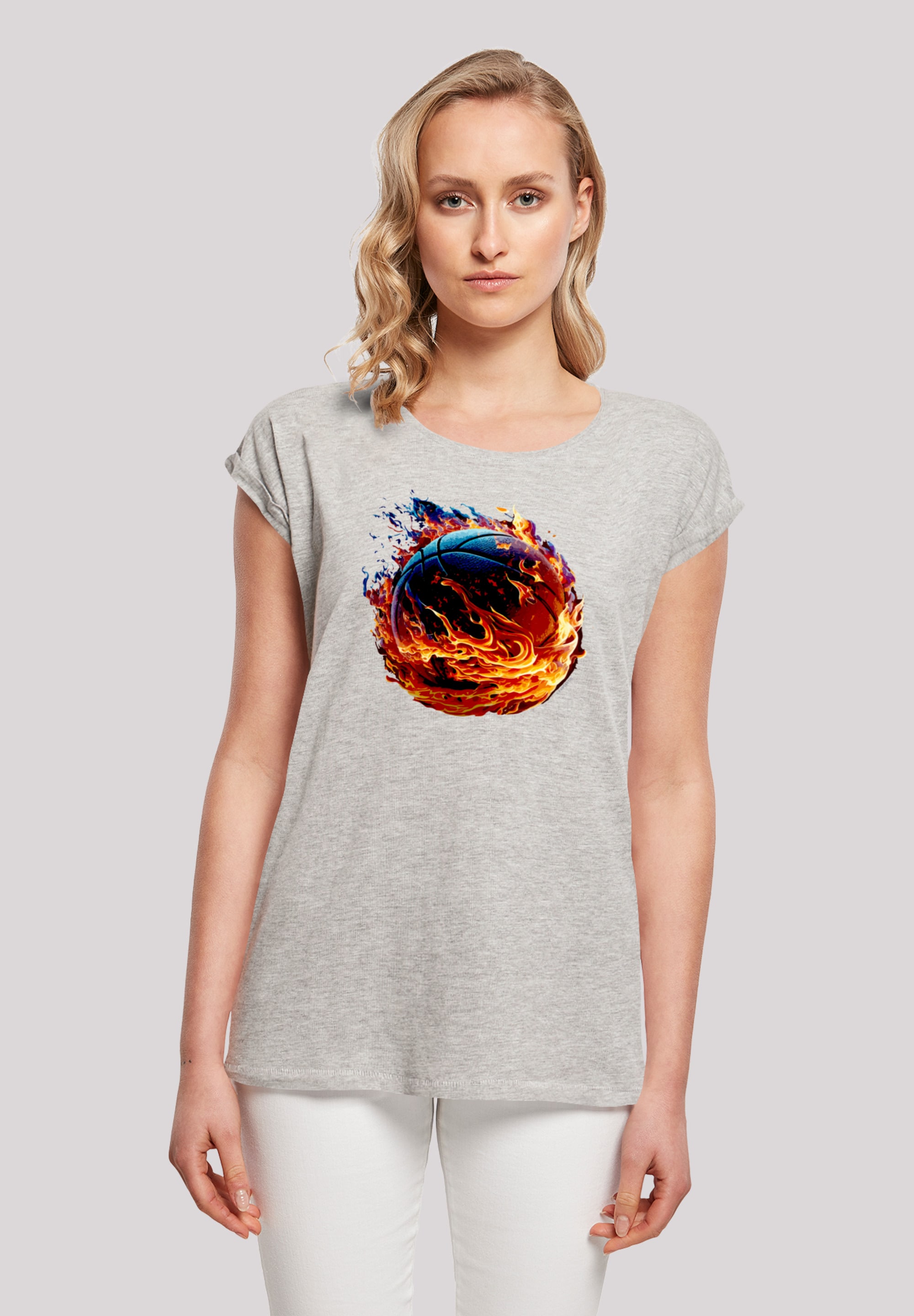 F4NT4STIC T-Shirt »Basketball On online Fire SHORT SLEEVE«, I\'m Sport walking Print 