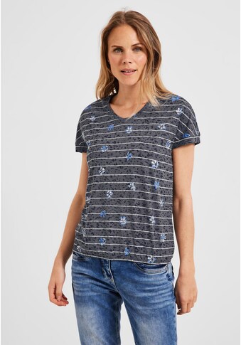 Cecil T-Shirt, mit Elastiksaum kaufen
