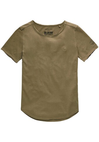 G-Star RAW T-Shirt »Mysid r t optic slim«, mit Rollkante am Halsausschnitt kaufen