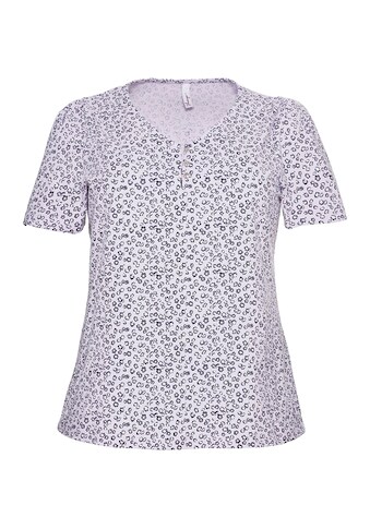 Sheego T-Shirt »Shirt«, mit zartem Alloverdruck kaufen