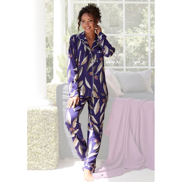 LASCANA Pyjama, (2 tlg.), im klassischen Schnitt online kaufen | I\'m walking