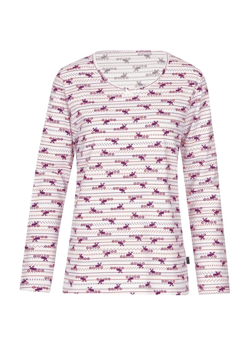 Motiven« mit »TRIGEMA winterlichen Trigema Schlafanzug Schlafshirt bestellen